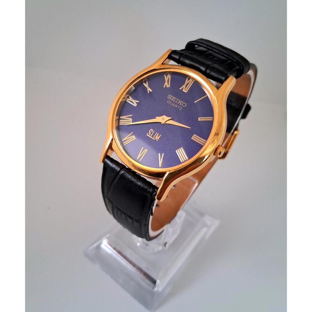Seîko Slim Satin Blue Dial 33mm Unisex Watch
